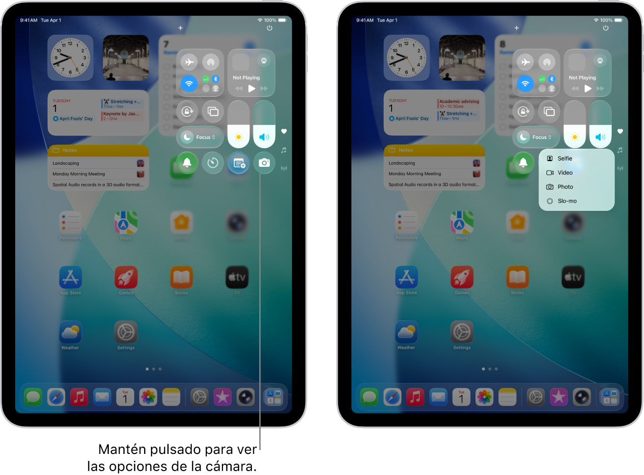 Cómo personalizar las opciones para compartir en tu iPad