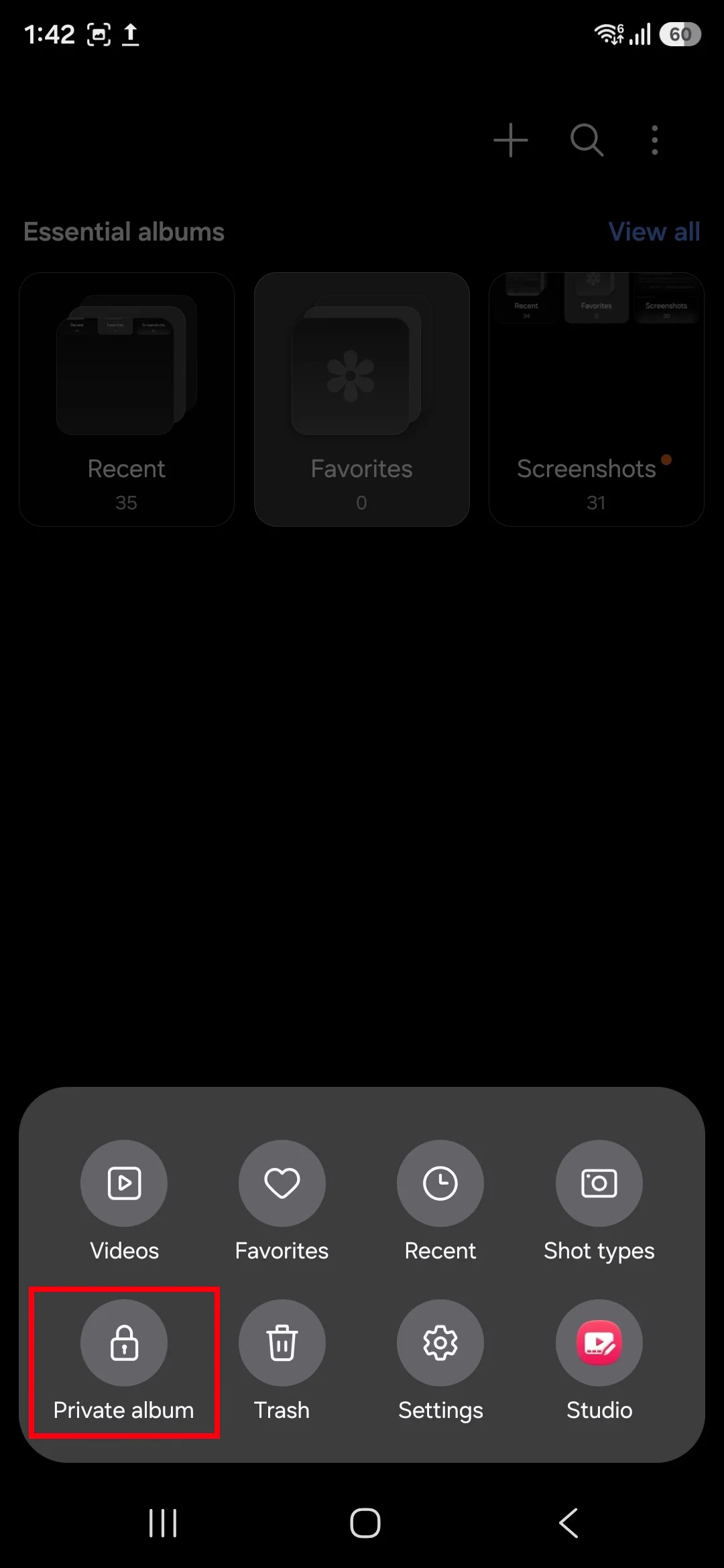Samsung galerijas privātais albums One UI 8 5 2