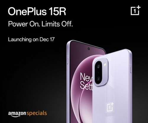 OnePlus 15R violeta krāsa