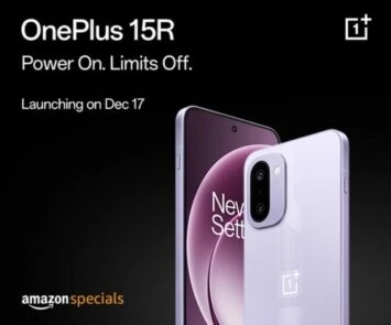 OnePlus 15R violeta krāsa