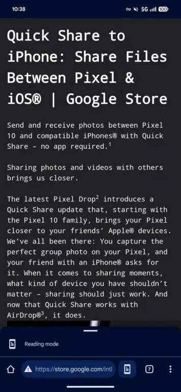 Chrome lasīšanas režīma pārprojektēšana 9to5Google 2