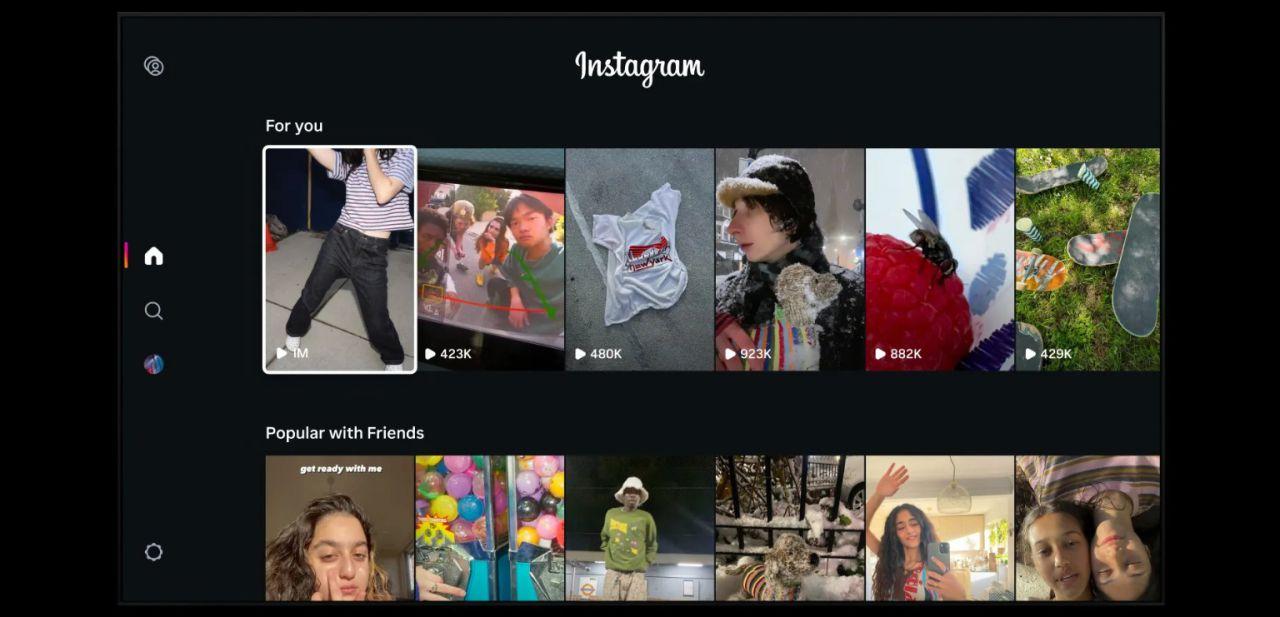Instagram piedāvā savus ruļļus viesistabas televizoram