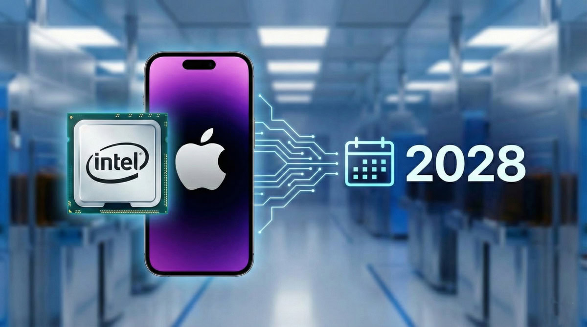 Intel var ražot iPhone mikroshēmas Apple līdz 2028. gadam