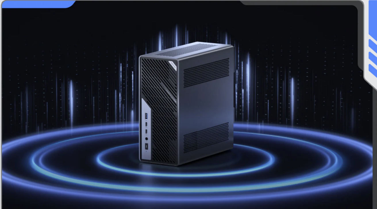 MINISFORUM MS-02 Ultra iepako darbstaciju 4,8 litru kastē