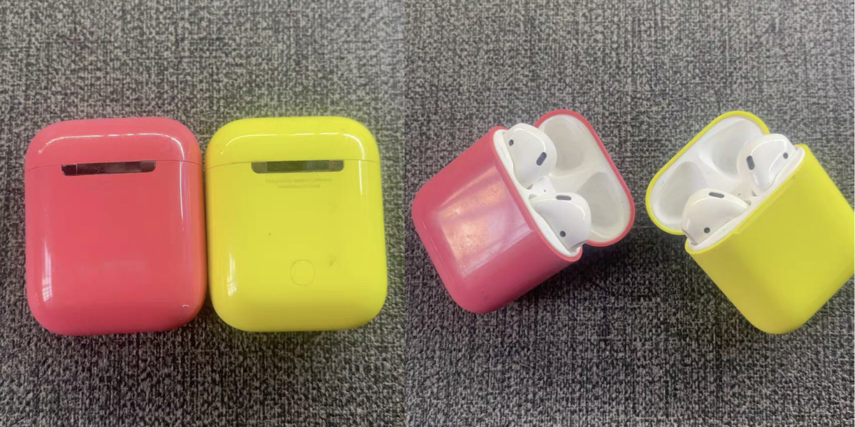 Noplūduši AirPods prototipu attēli ar iPhone 5c stila krāsām