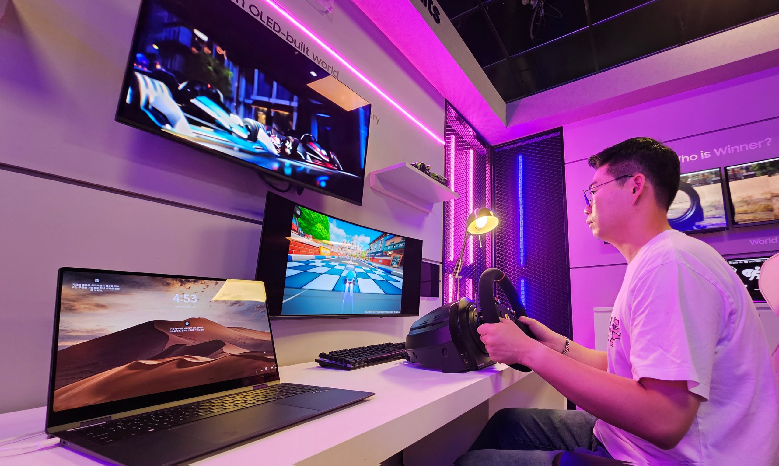 Samsung displejs izstādē CES 2026 iepazīstina ar jauno OLED tehnoloģiju robotiem un valkājamām ierīcēm