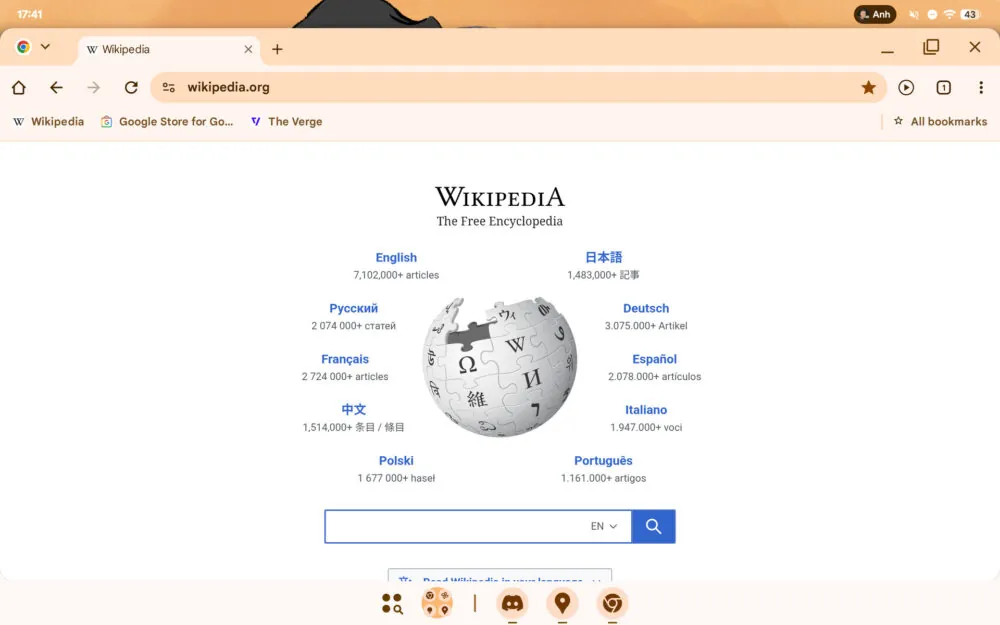 Chrome Android grāmatzīmju joslas 2. attēls