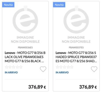 Moto G77 etailer saraksts