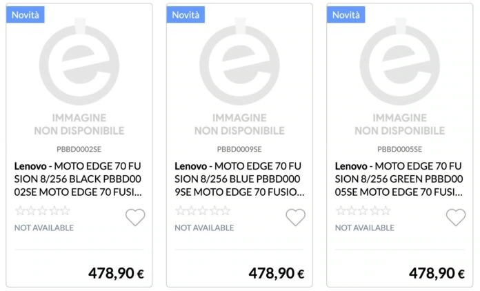 Moto Edge 70 Fusion etailer saraksts