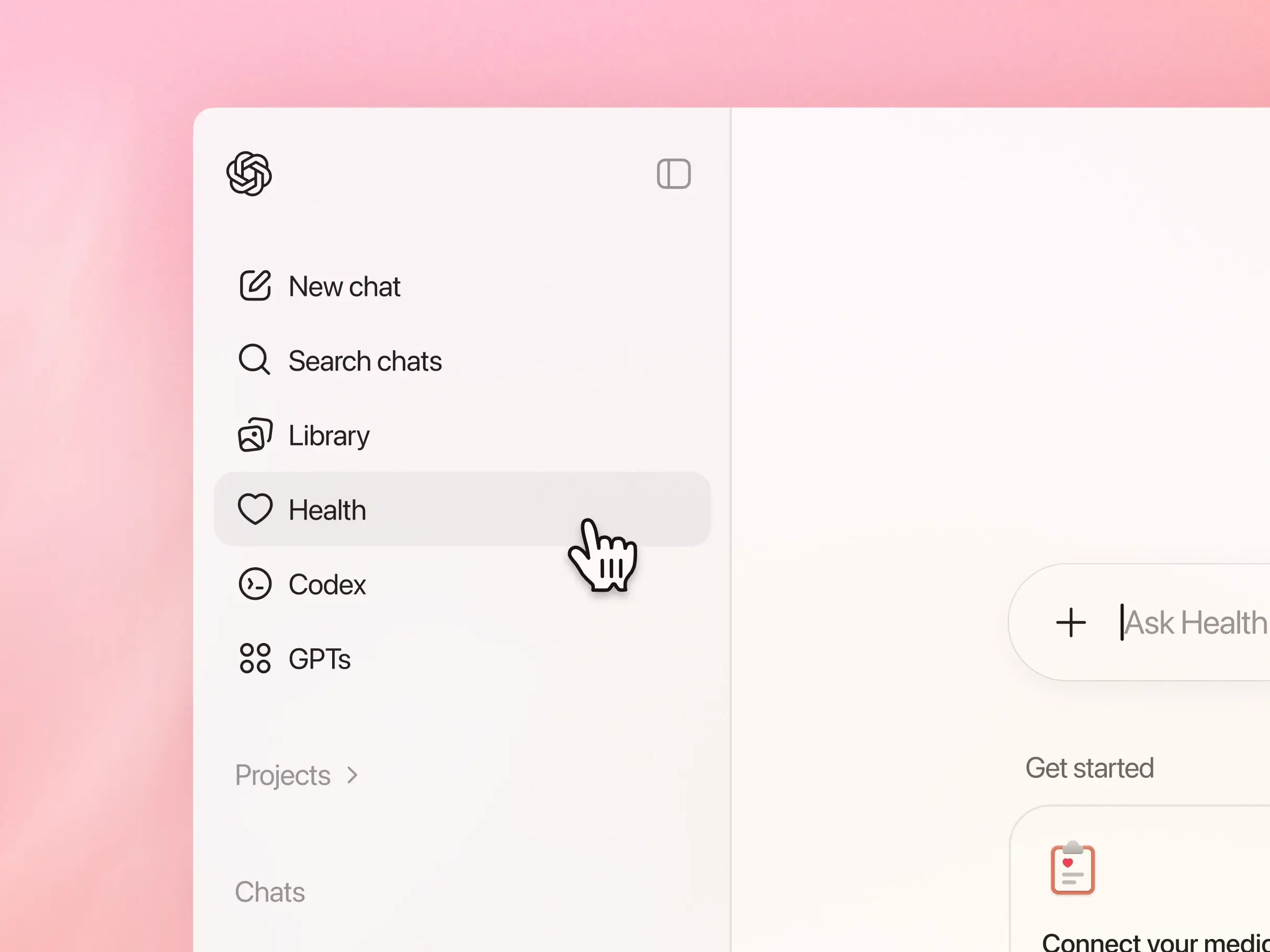 ChatGPT veselības funkcijas