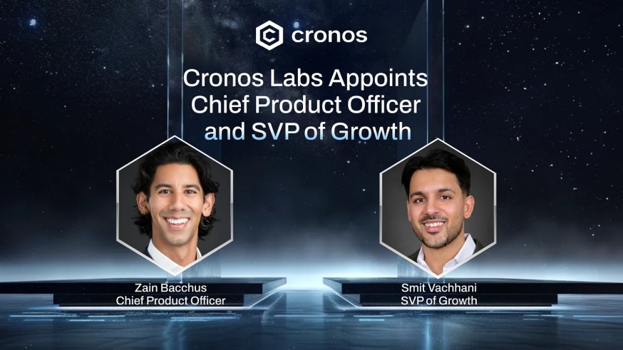 Cronos Labs ieceļ Zainu Bakšu par CPO un Smitu Vačhani par izaugsmes viceprezidentu