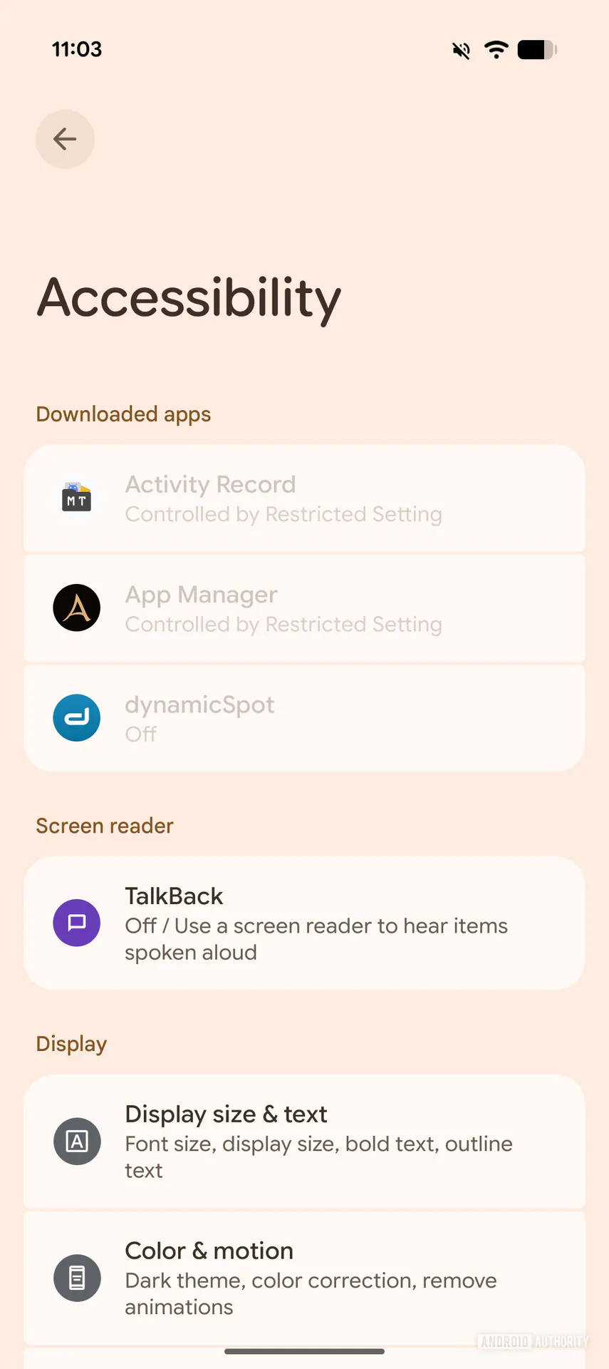 Ir iespējoti Android papildu aizsardzības režīma ierobežojumi