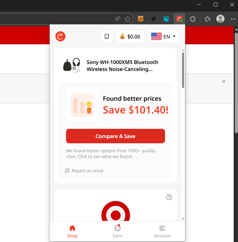 Coupert paplašinājuma ikona