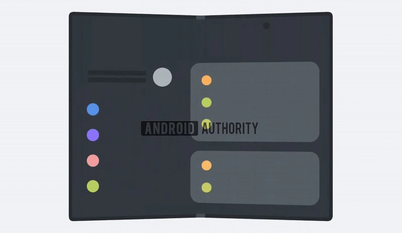 Samsung Wide Galaxy Z Fold dizaina animācijas noplūde 2