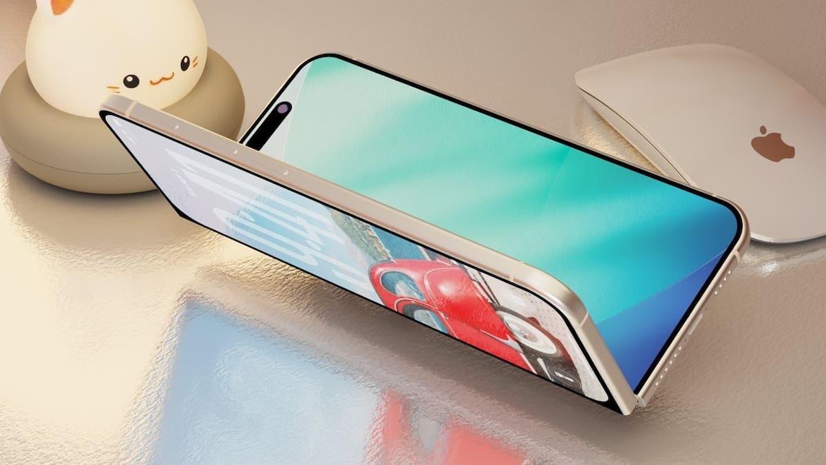 Apple grāmatu stila saliekamais tālrunis
