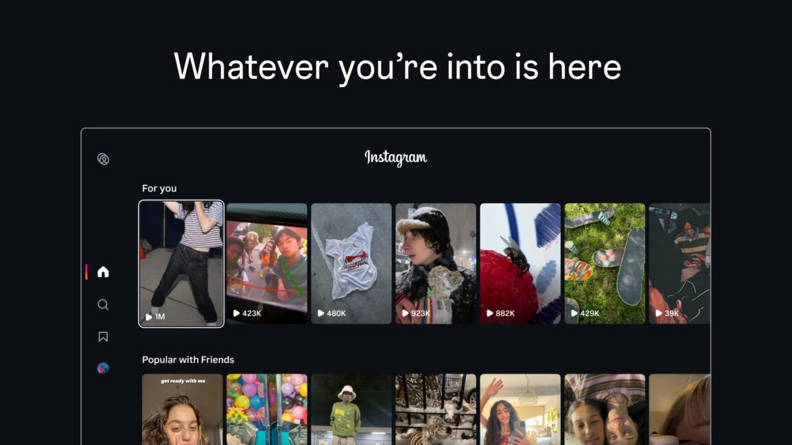 Instagram Google TV lietotne 1