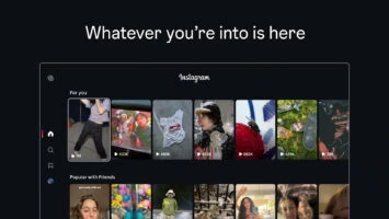 Instagram Google TV lietotne