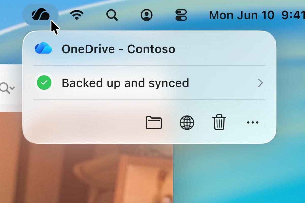 OneDrive darbību centrs operētājsistēmā macOS OneDrive darbību centrs operētājsistēmā macOS