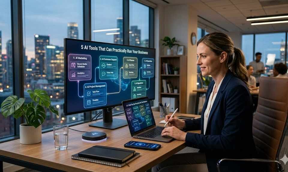 5 AI rīki, kas var praktiski vadīt jūsu biznesu 2026. gadā