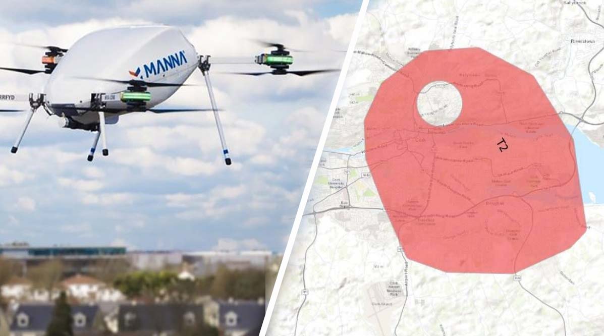 Īrijas dronu operatori ir neapmierināti par “ekskluzīvo gaisa telpu” bezpilota lidaparātu piegādei