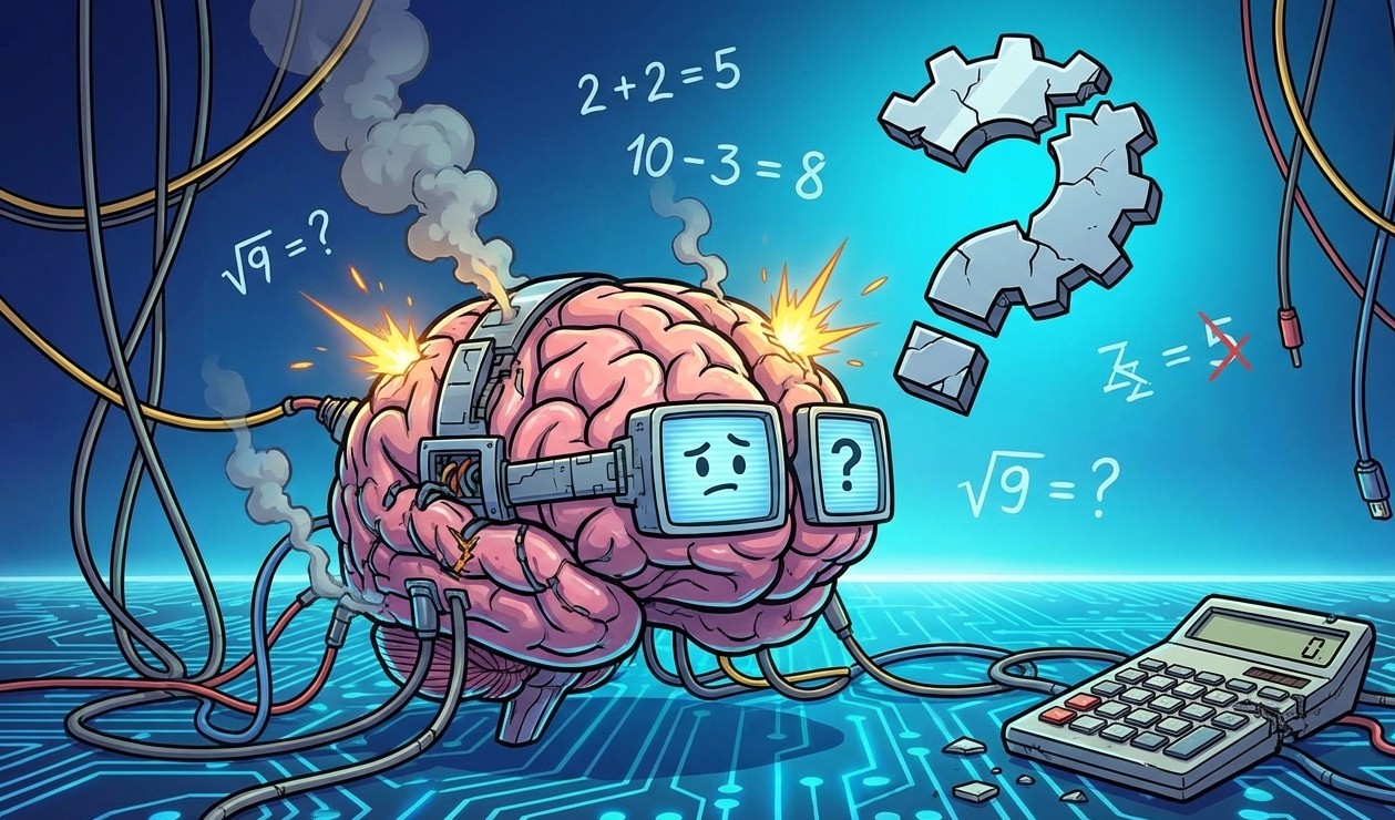 Loģikas plaisa: kāpēc pat labākie AI modeļi cīnās ar pamata matemātiku