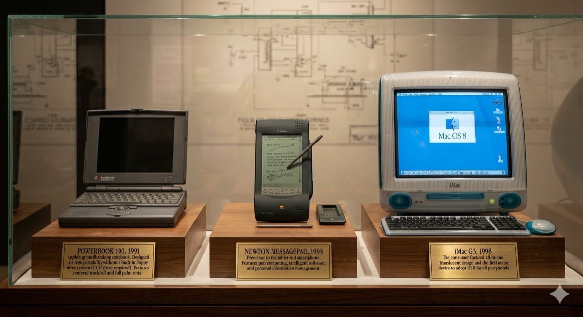 Powerbook G100 Newton Messagepad un iMac G3