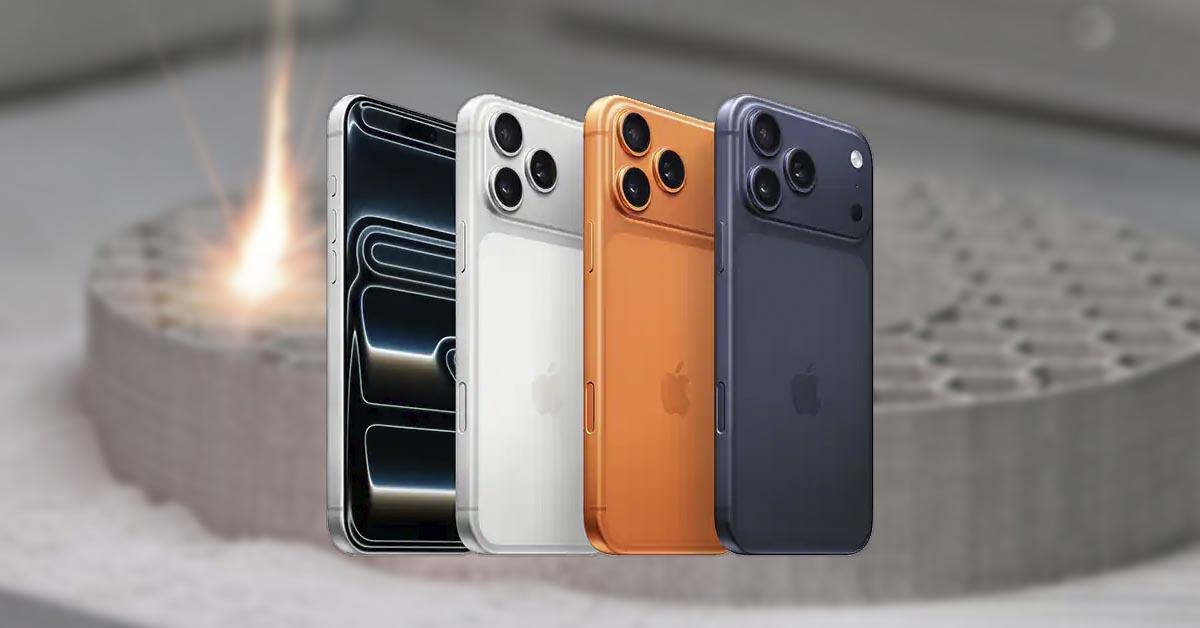 3D drukāts alumīnijs iPhone un Apple Watch ierīcēm