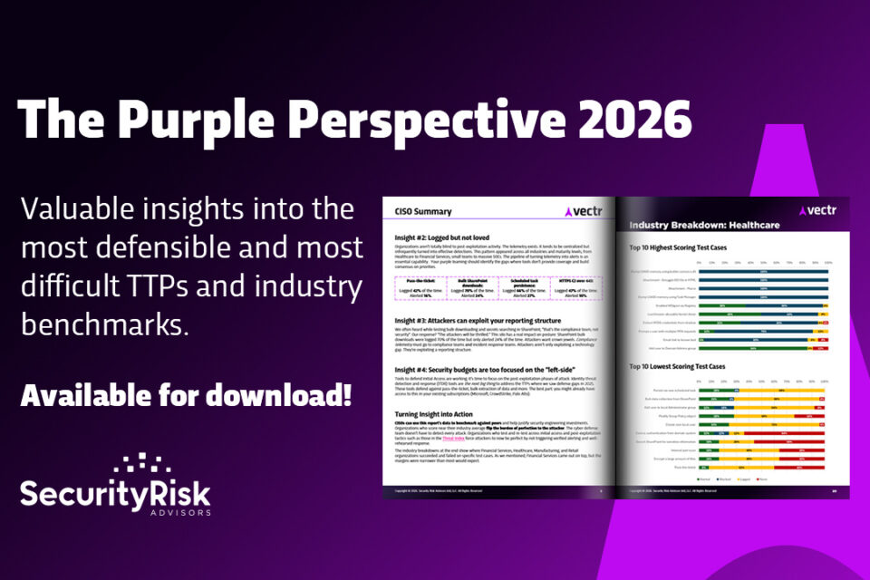 Drošības riska konsultanti publicē ziņojumu “The Purple Perspective 2026”.