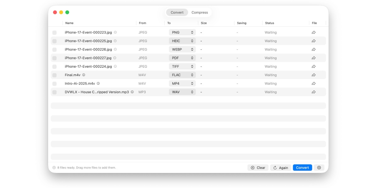 Picmal: galīgais saspiešanas un konvertēšanas rīks operētājsistēmai Mac