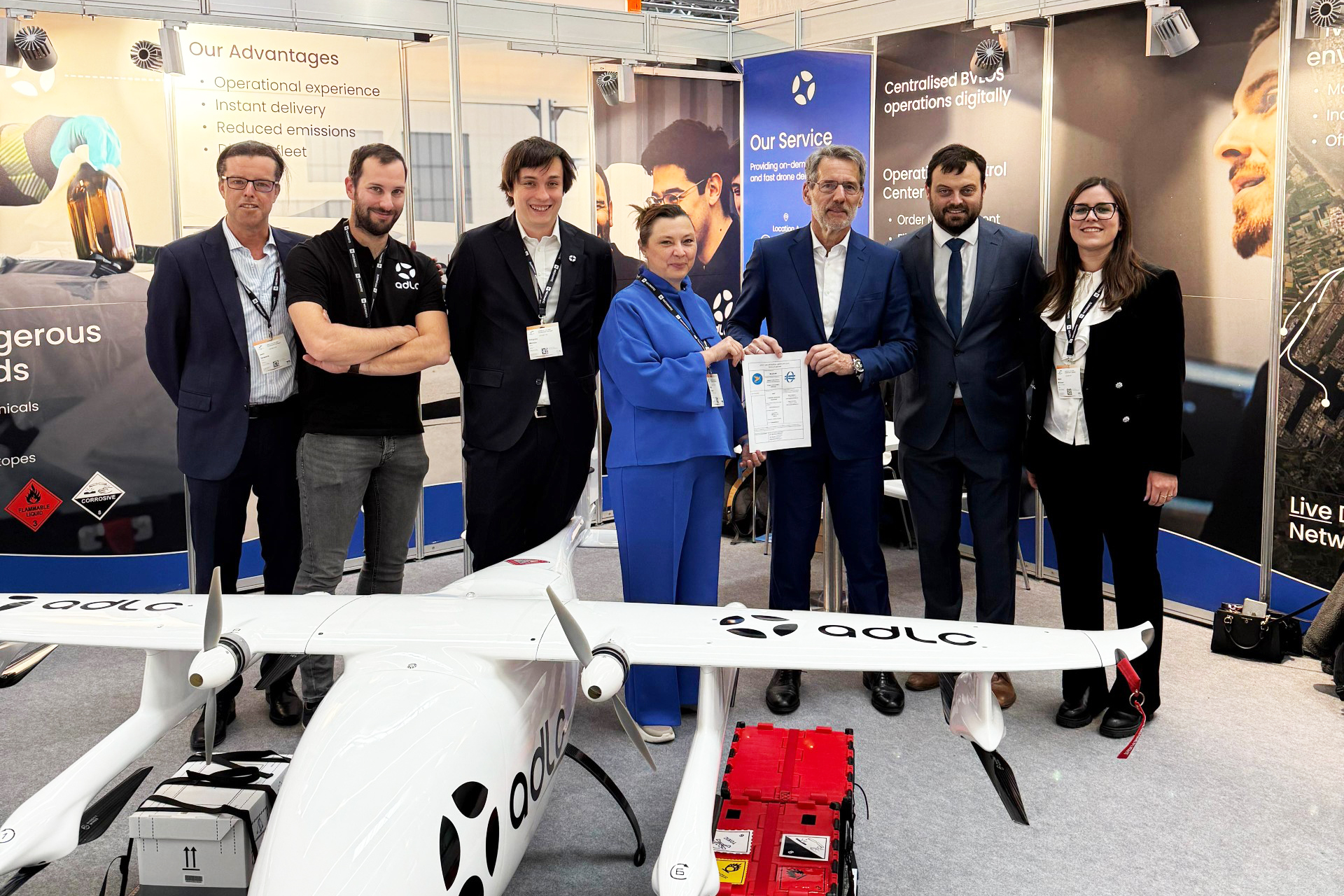 ADLC iegūst LUC sertifikātu, kas ļauj pārvadāt bīstamās kravas ar dronu