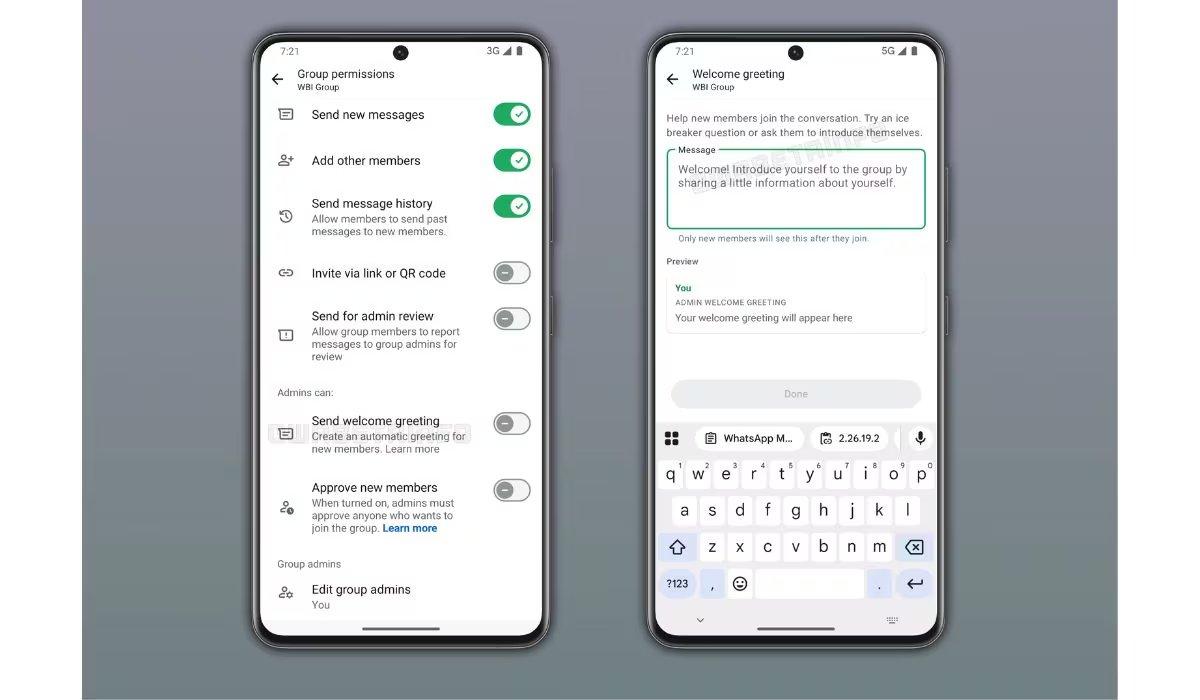 Automātiski sveiciena ziņojumi WhatsApp grupās Automātiski sveiciena ziņojumi WhatsApp grupās