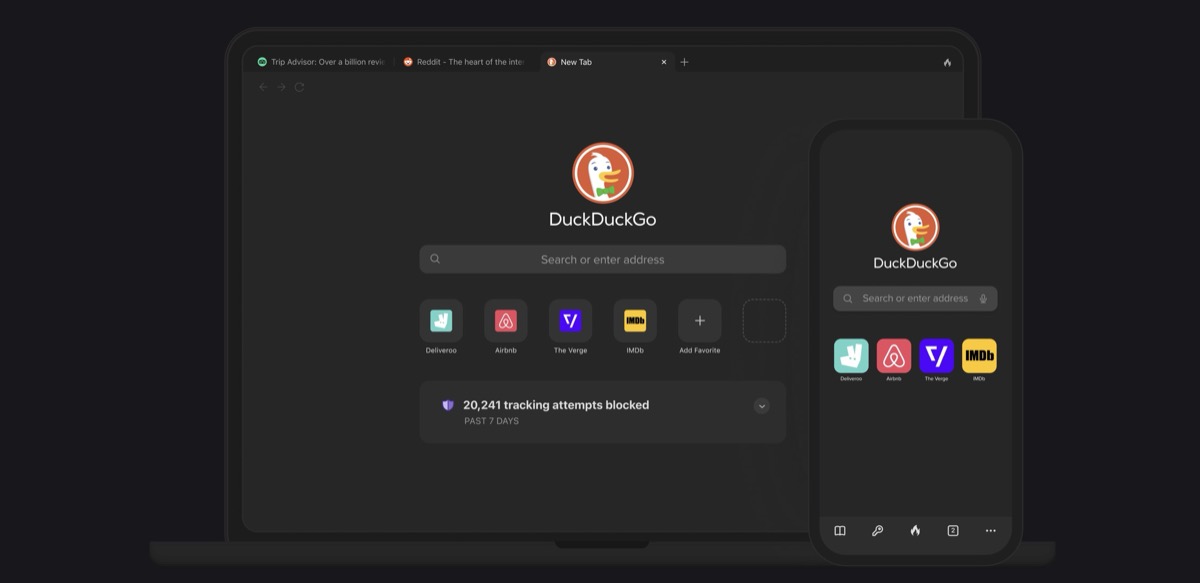 Google AI reklāmas uzlabo DuckDuckGo lejupielādes iPhone tālrunī