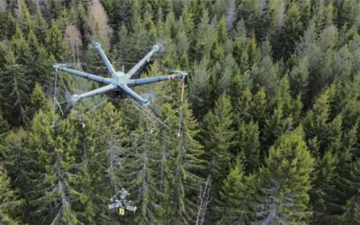 Zviedrijas jaunuzņēmums panāk pirmo pilnībā autonomo koku ražu ar dronu