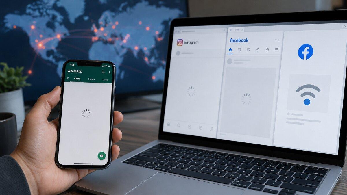 Globālās savienojuma problēmas WhatsApp un Instagram nedarbojas