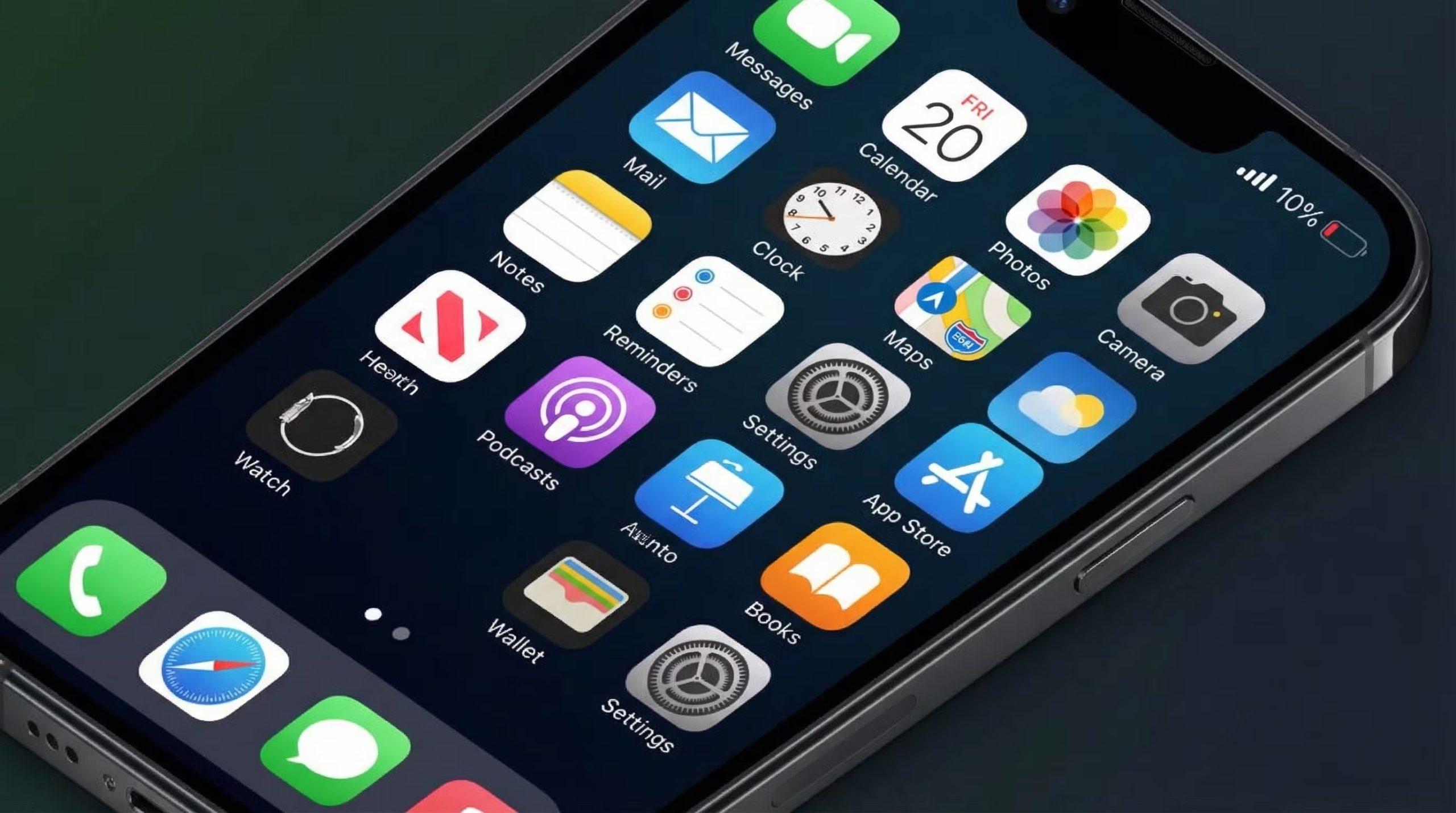 Enerģijas optimizācija iPhone tālrunī iOS akumulatora pārvaldība