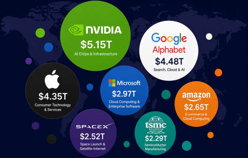 7 vērtīgākie uzņēmumi pasaulē, ierindoti pēc ieņēmumiem un peļņas: viens ģenerē 717 miljardus USD gadā. Vēl viens zaudē naudu