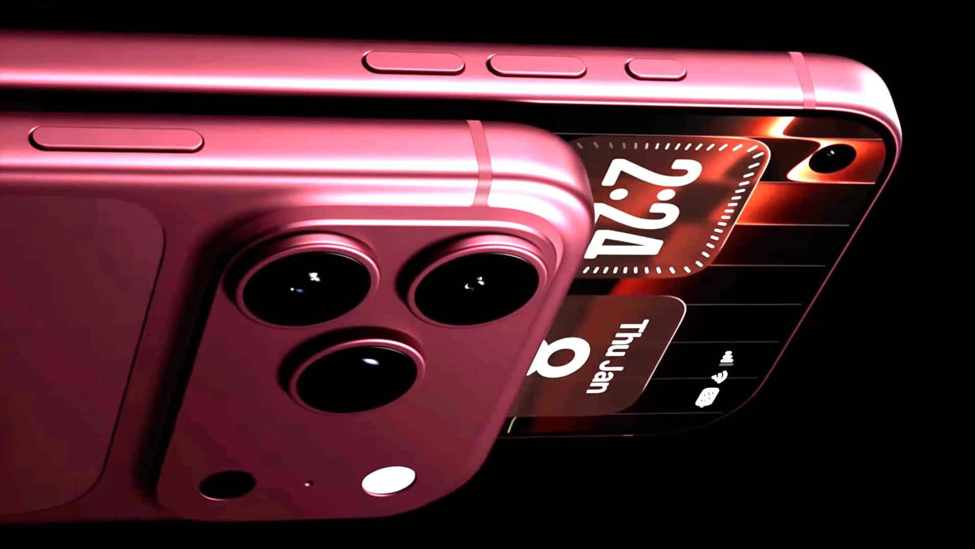 Jaunā iPhone objektīvi un sensori iPhone 18 Pro objektīva detaļa