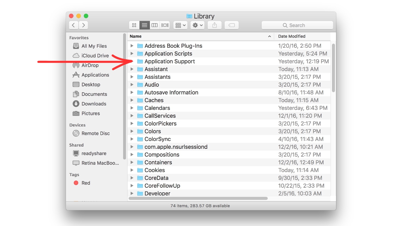 macOS spēļu mape