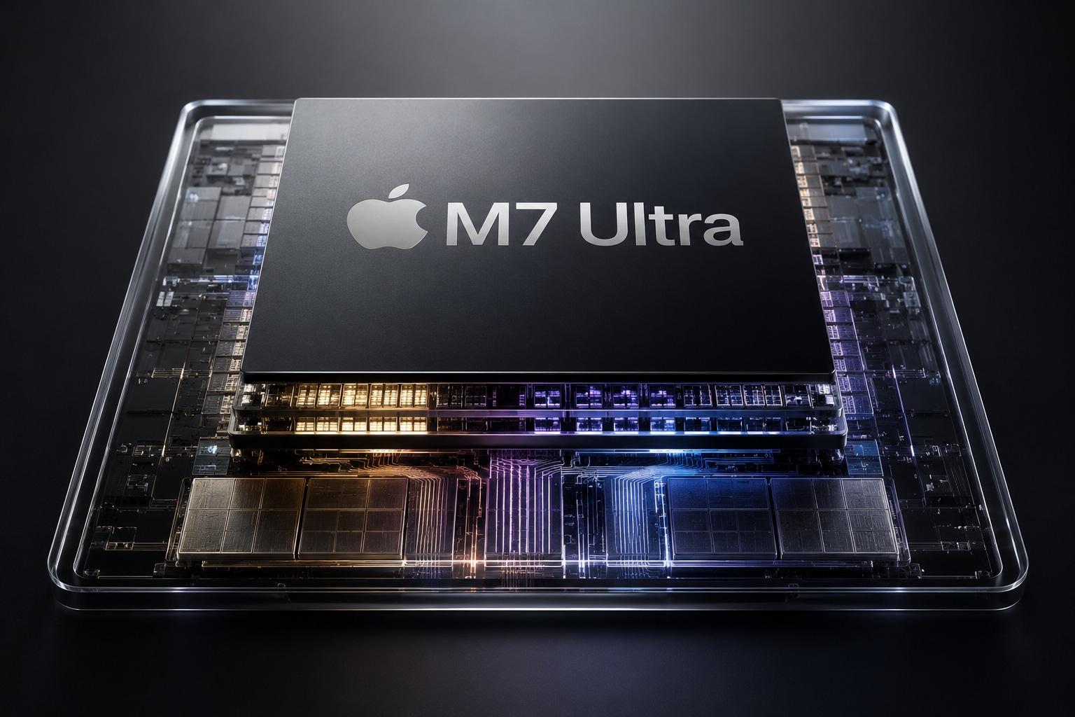 M7 Ultra procesors Apple M7 Ultra mikroshēma