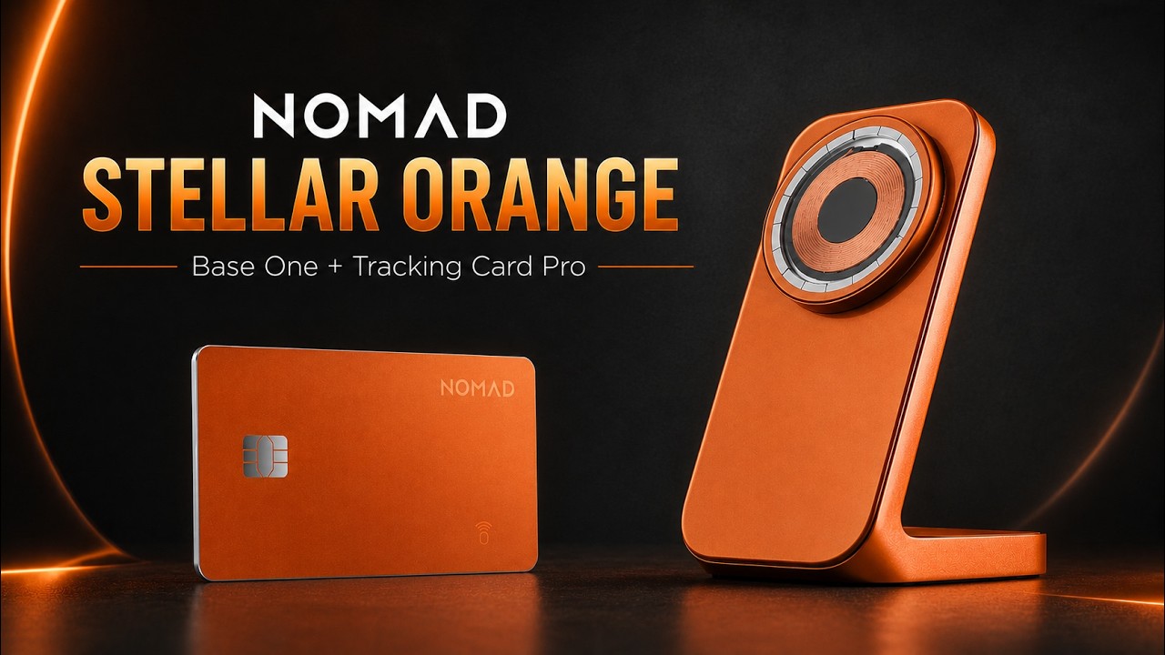 Nomad pievienojas oranžajai krāsai ar Stand One pamatni un Card Pro lokatora karti