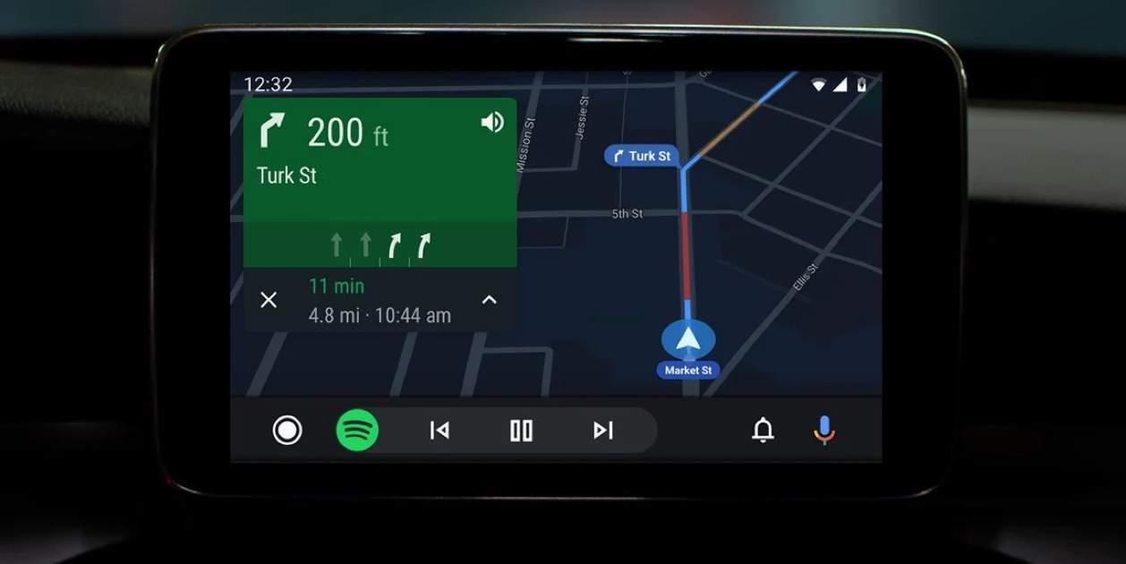 Google Maps spidometrs operētājsistēmā Android Auto Ātruma indikators pakalpojumā Google Maps Android Auto