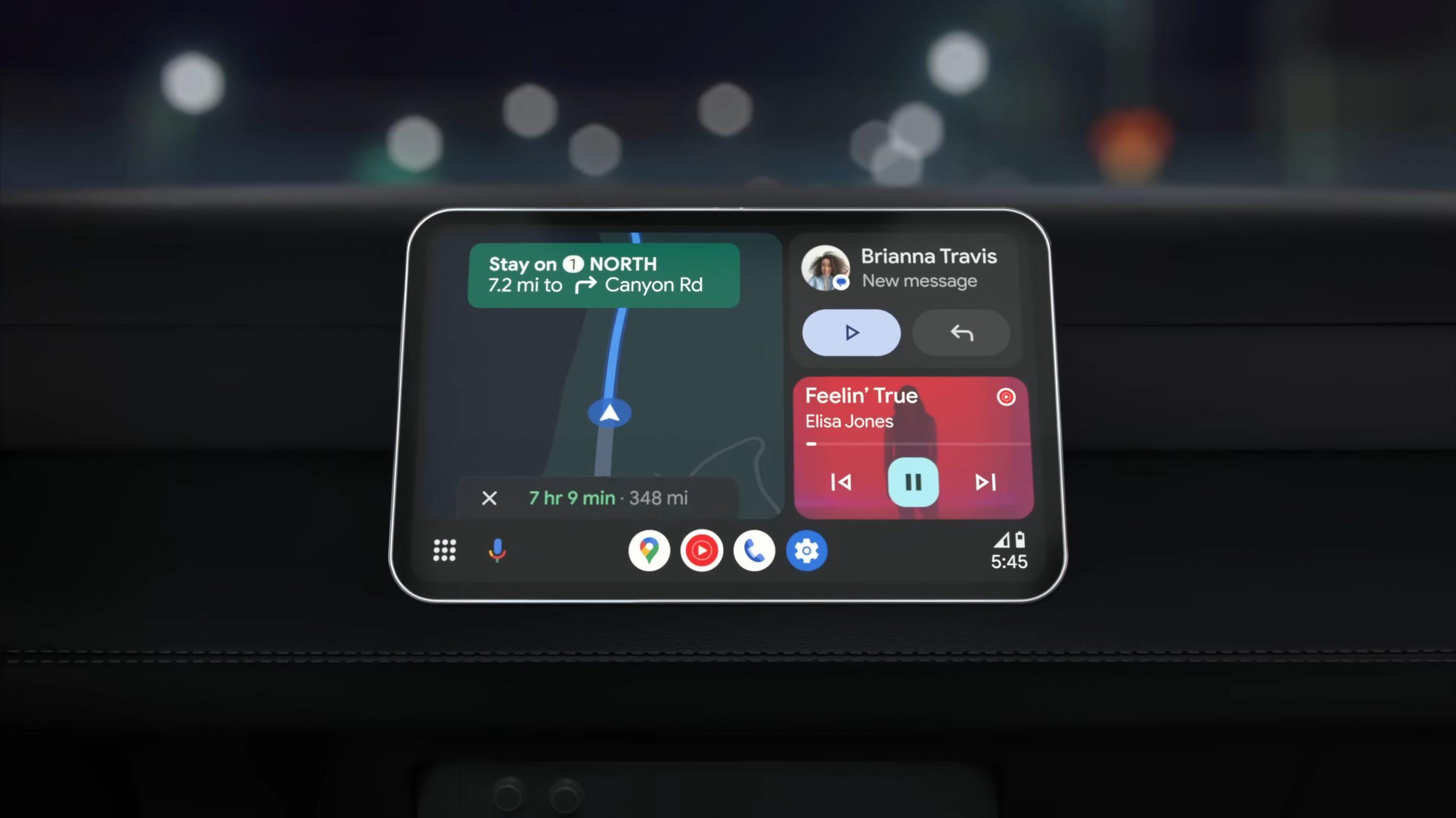 Google Maps spidometrs operētājsistēmā Android Auto Google Maps spidometrs operētājsistēmā Android Auto darbojas