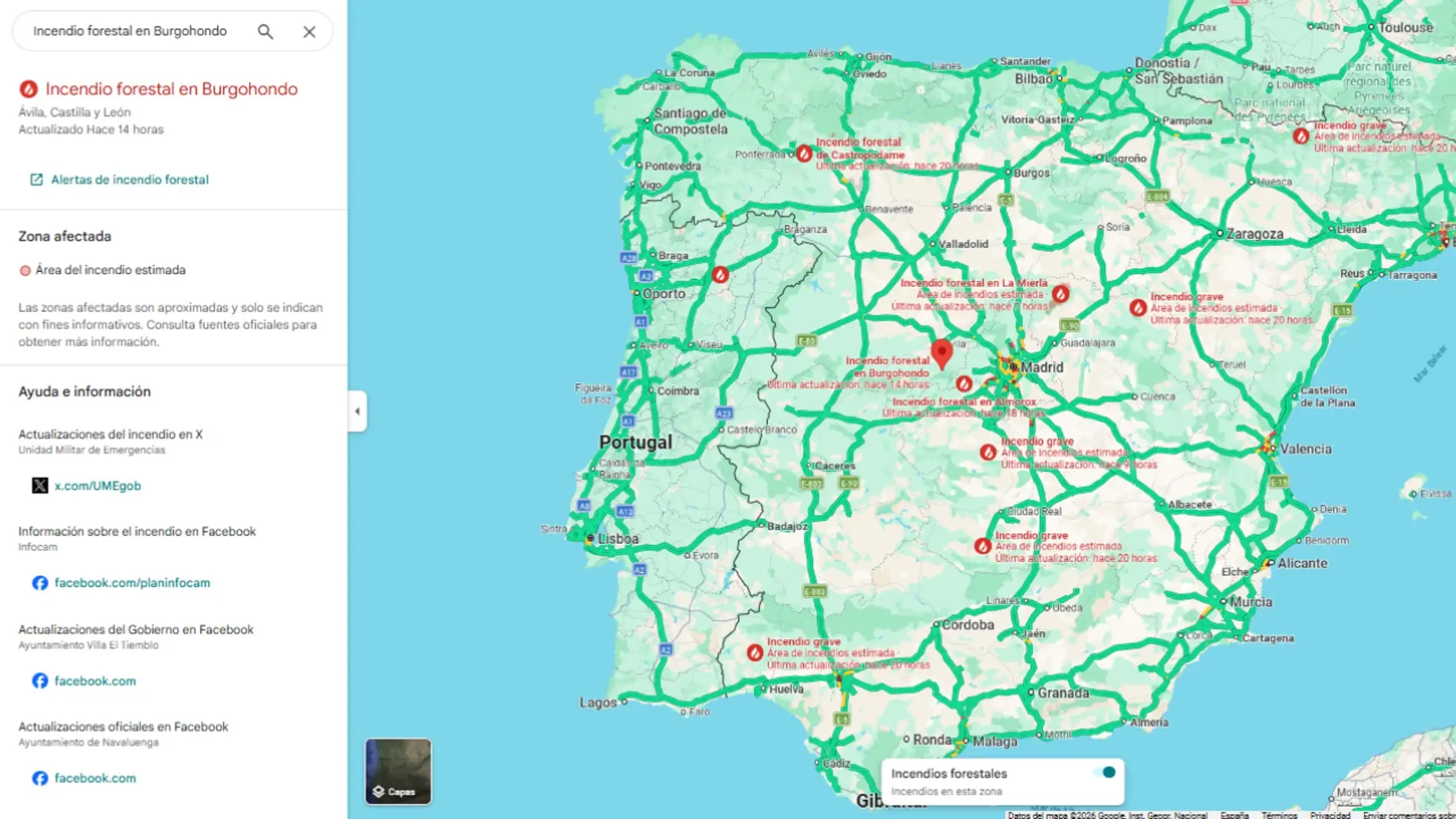 Uzliesmo satelīti un Google Maps Satelīta ugunsgrēka tehnoloģija