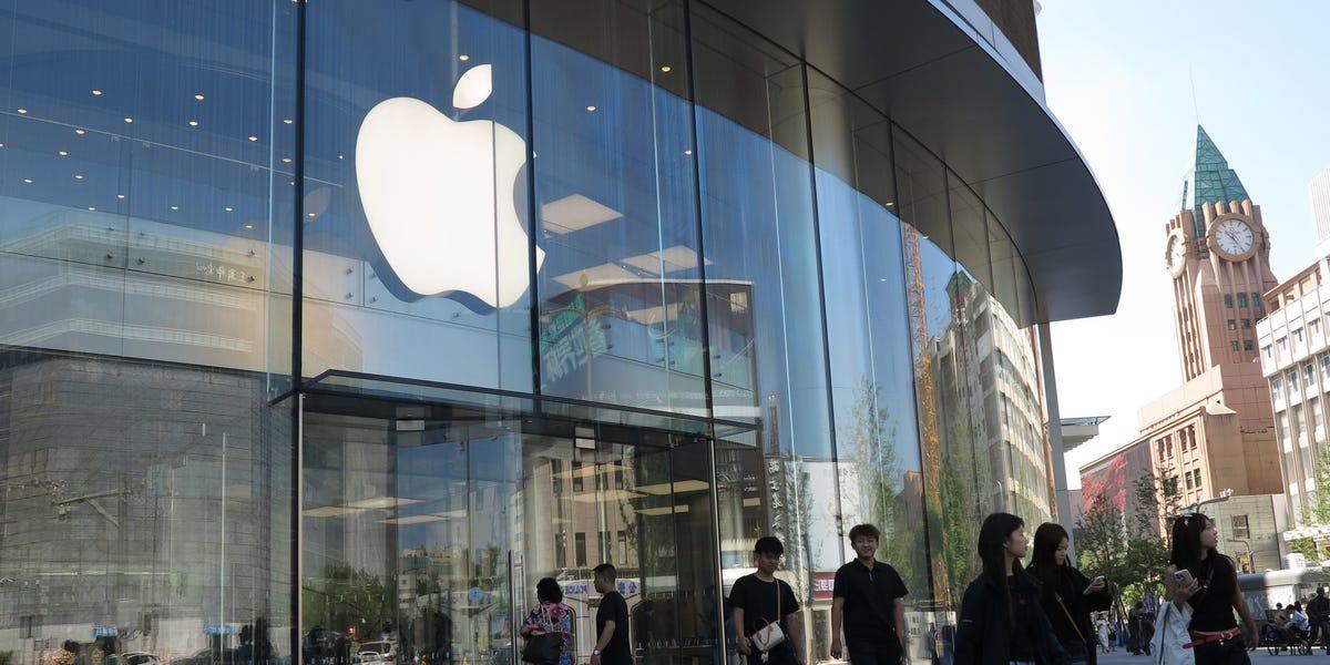 Apple un Nvidia akciju diagramma