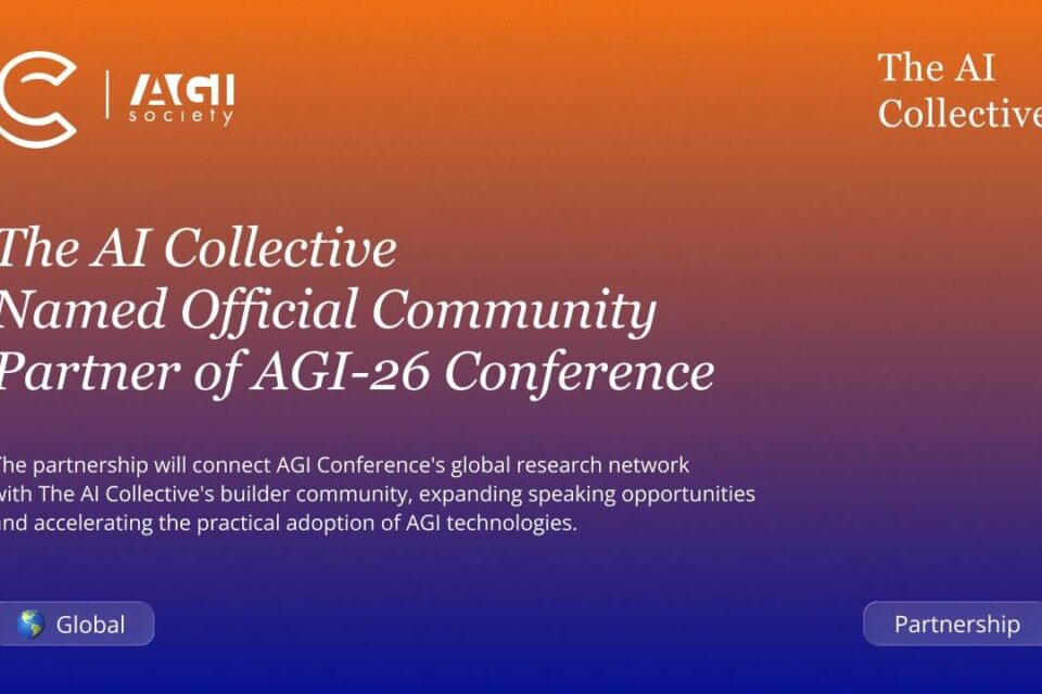 AI kolektīvs nosaukts par AGI-26 konferences oficiālo kopienas partneri