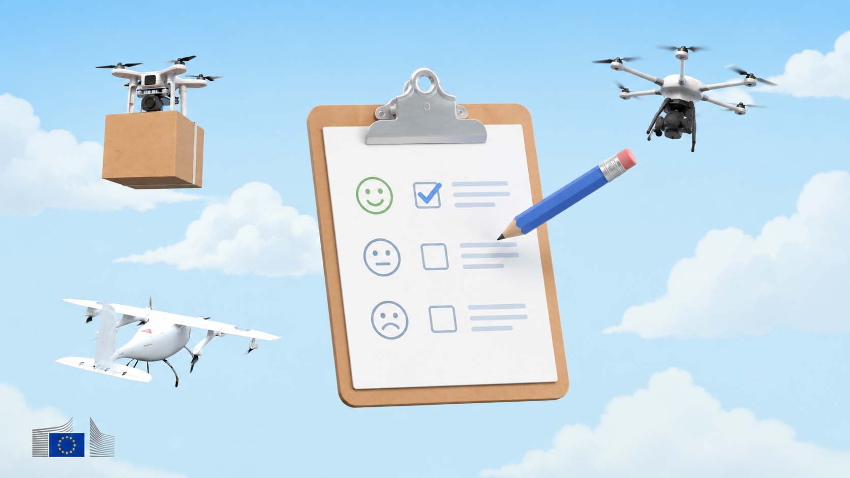 Brisele lūdz nozares ieguldījumu, jo tiek pārskatīta Drone Strategy 2.0