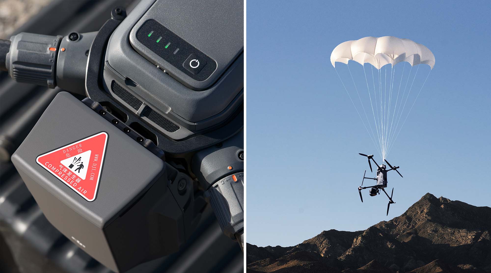 DJI iepazīstina ar AP100 izpletņu sistēmu Matrice 400