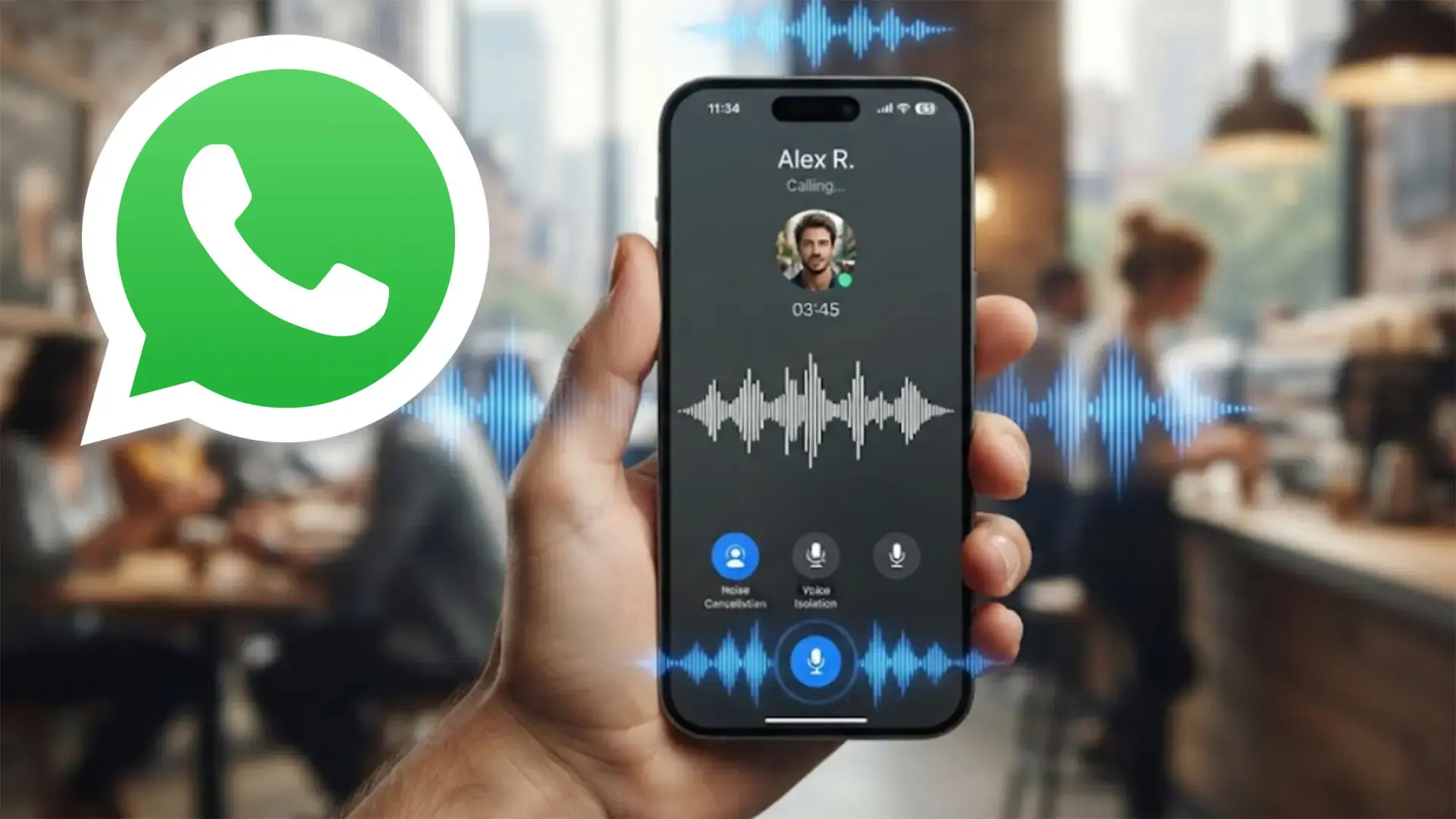 WhatsApp izsauc troksni WhatsApp zvani ar trokšņu slāpēšanu