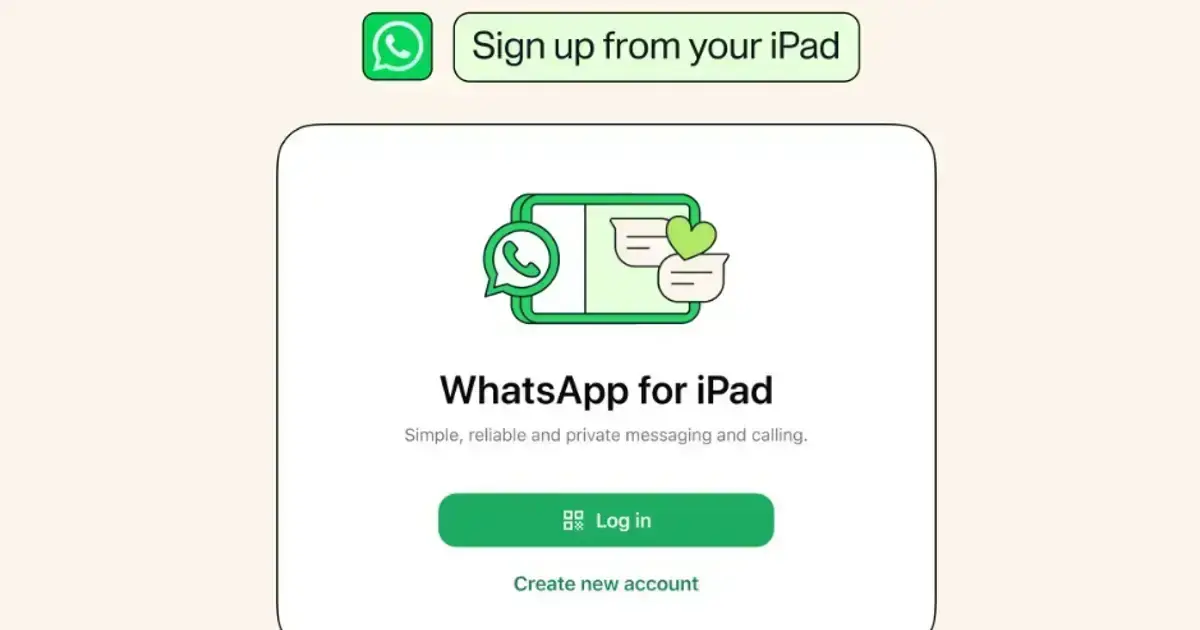 WhatsApp ļauj izveidot kontu tieši iPad un pievieno jaunas funkcijas