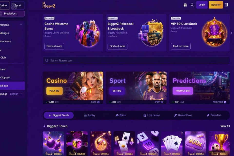 BiggerZ: Fairness-First Crypto Casino, sporta totalizatoru un prognozēšanas tirgus platformas izveide